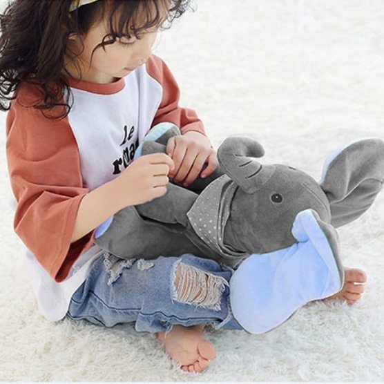 Playful Peek-A-Boo Elephant Toy in 3 Colors 6