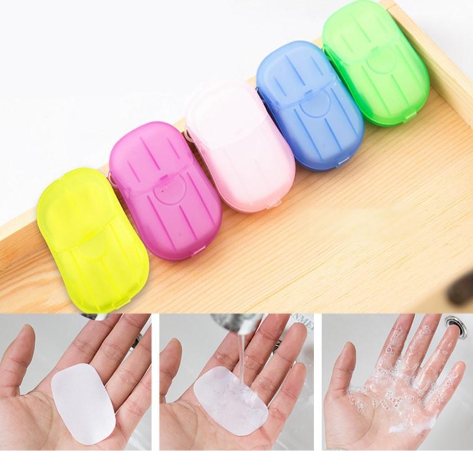 Buy travel Portable Hand-Washing Soap Paper 2022 (5 Packs/100 Sheets) Cleaning & Disinfection Disinfection Soap  