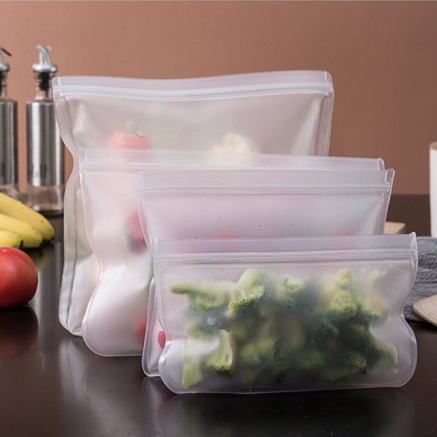 Best Reusable Leakproof Silicone Ziplock Meals Bag 3