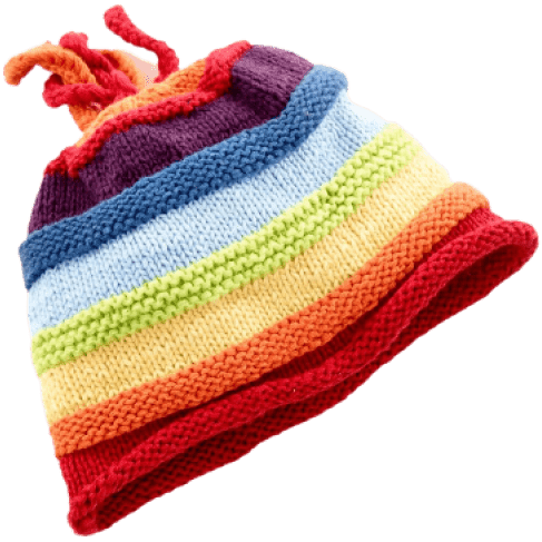Rainbow Stripey Hat 6-12 months 3